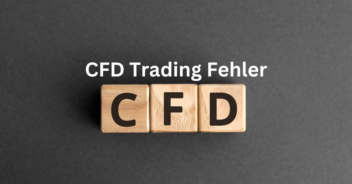 Holzblöcke mit der Aufschrift CFD auf schwarzem Hintergrund – Symbolbild für typische CFD Trading Fehler beim Handel mit Differenzkontrakten