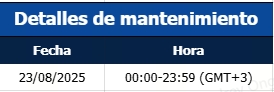 Notificación de actualización del servidor