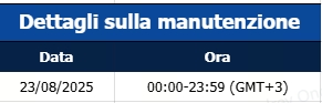 Notifica dell'aggiornamento del server
